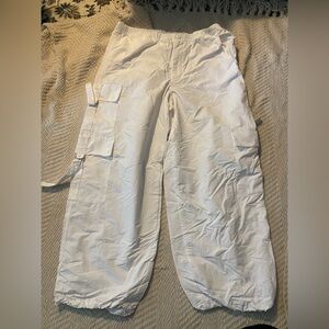 TNA White Cargo Joggers